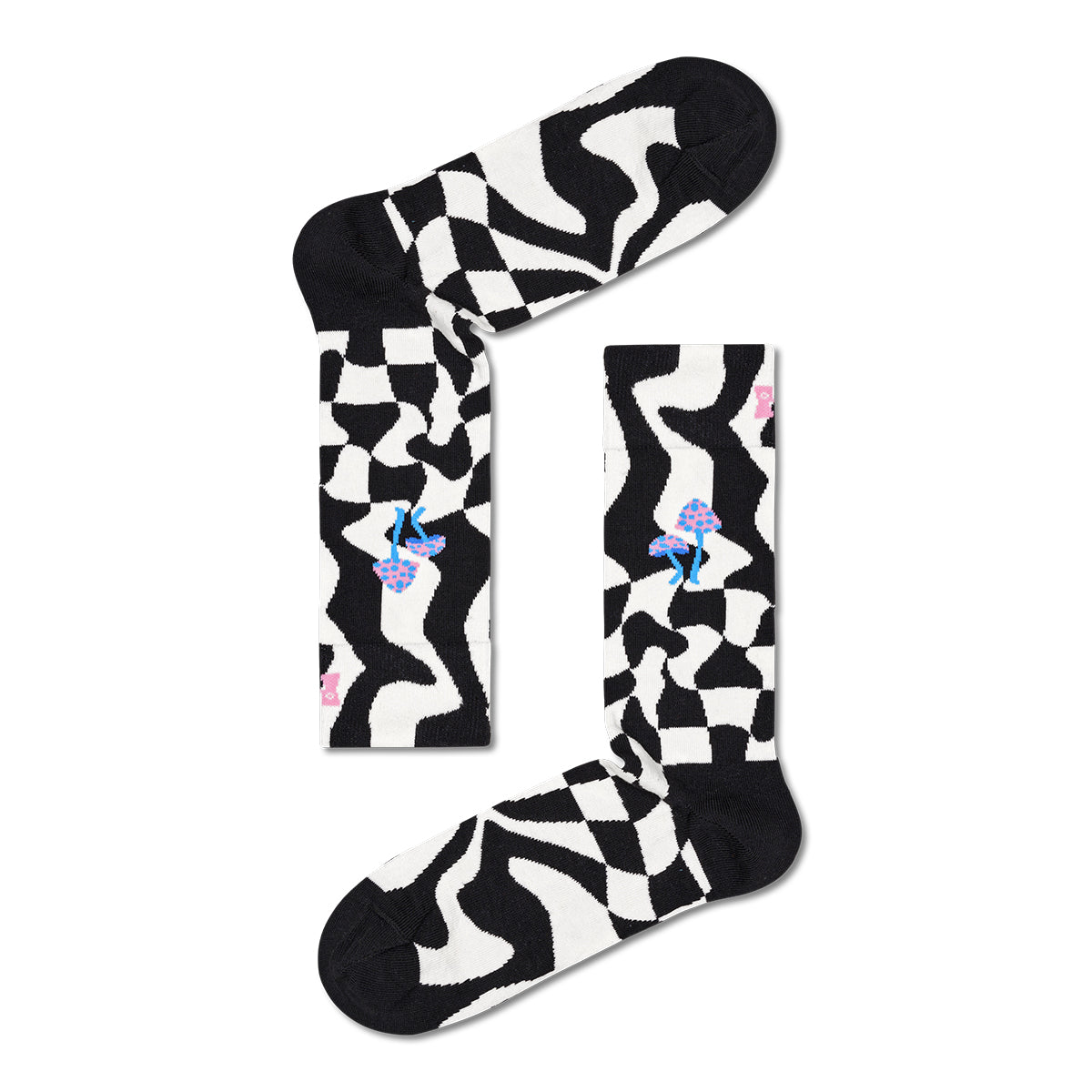 Happy Socks Distorted Check Sock (9000)