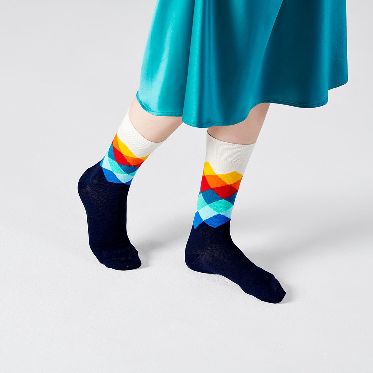 Happy Socks Faded Diamond Sock (105)