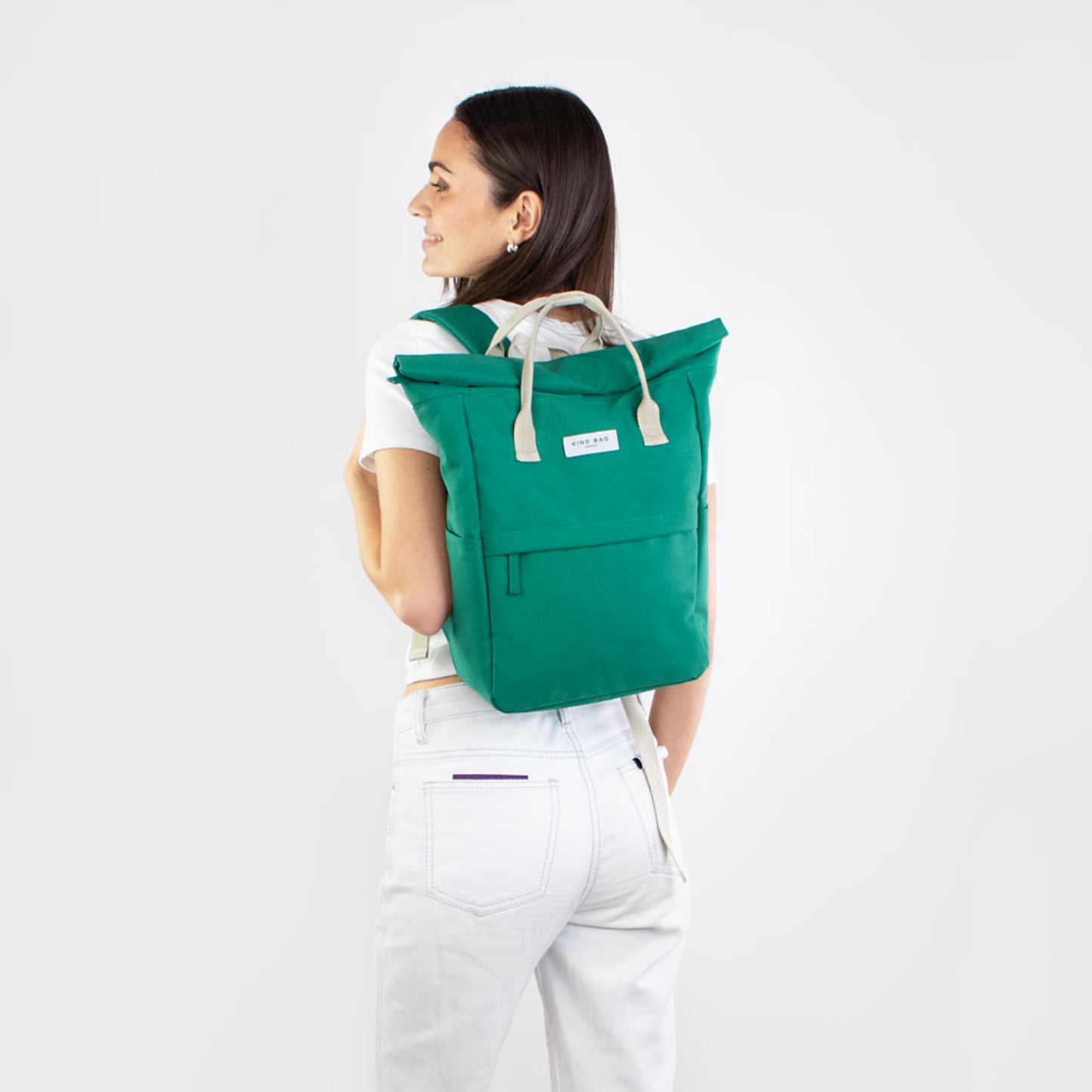 Kind Bag Backpack Medium Bottle Green