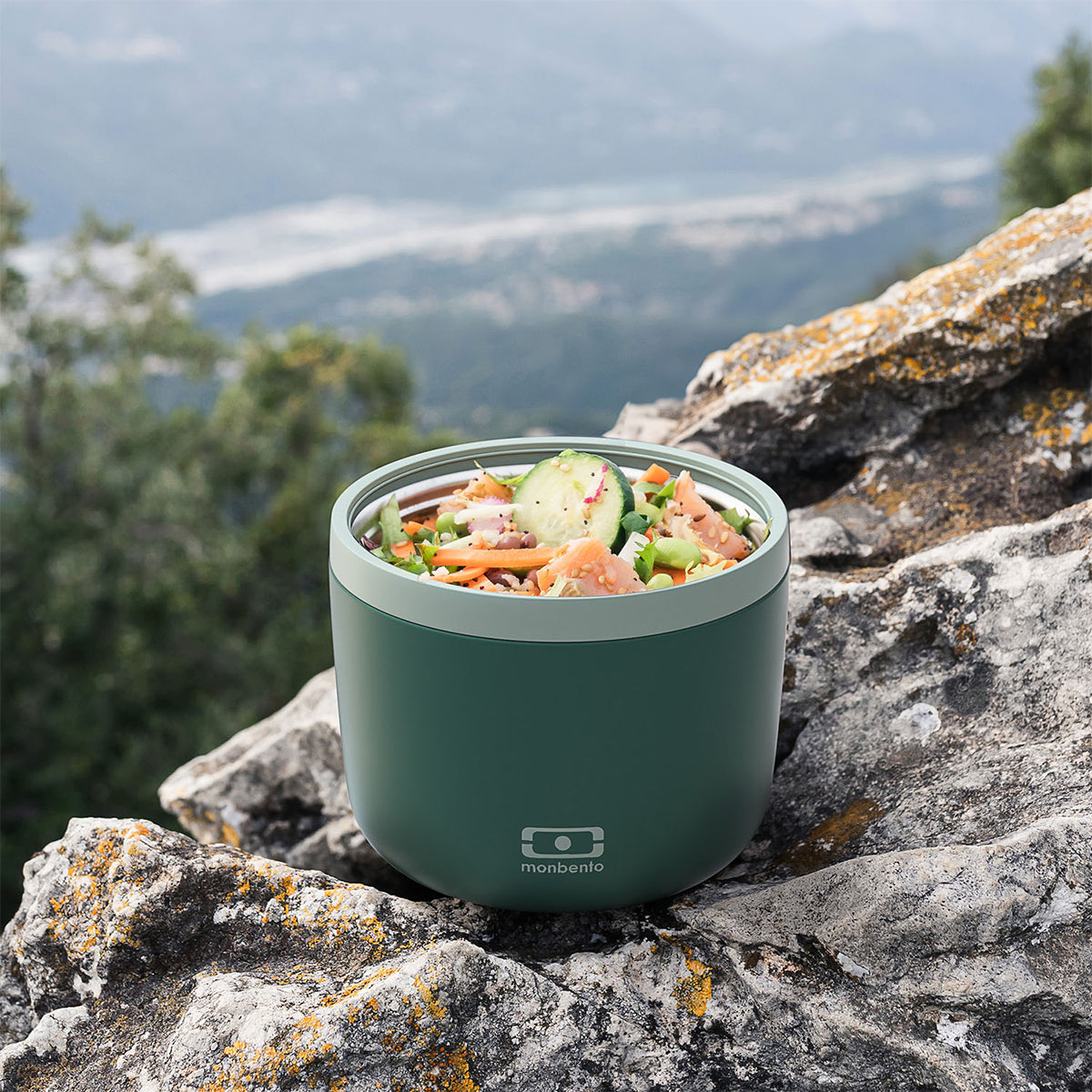 Monbento MB Element (550ml) Bi-Green Insulated Lunch Box Insulated Lunch Box