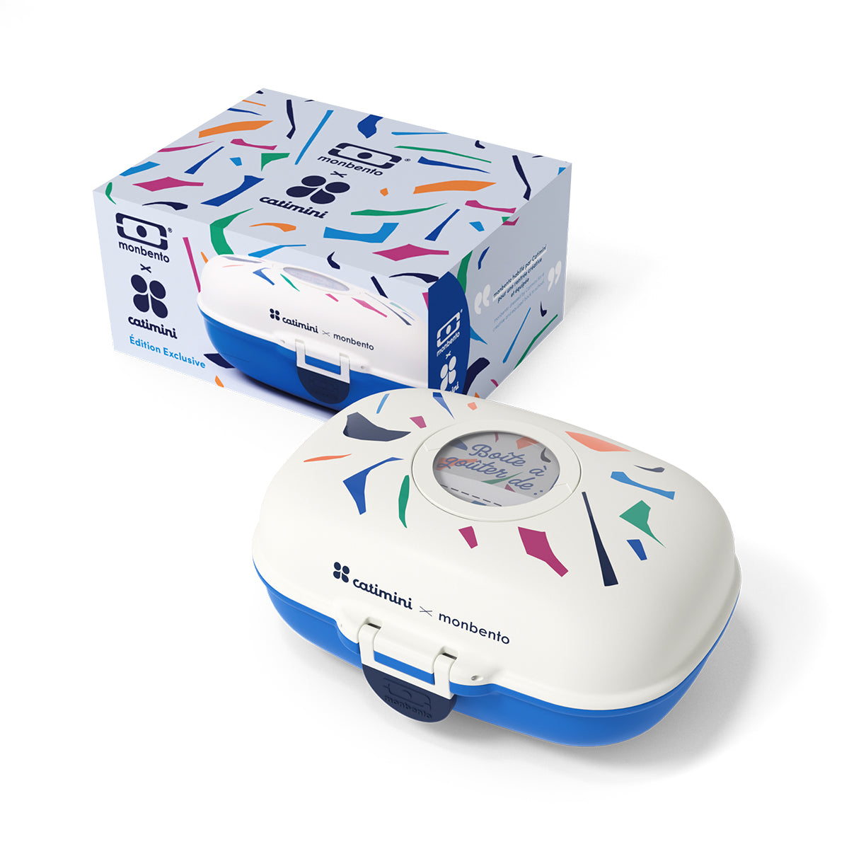 Monbento MB Gram Catimini Blue Terrazzo Snack Box Snack Box