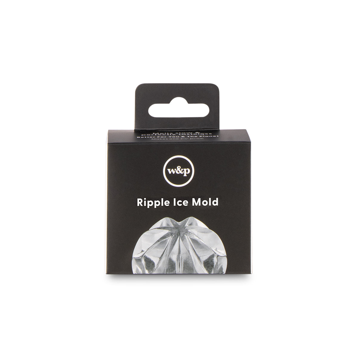 W&P Cocktail Ice Cube Ripple Charcoal