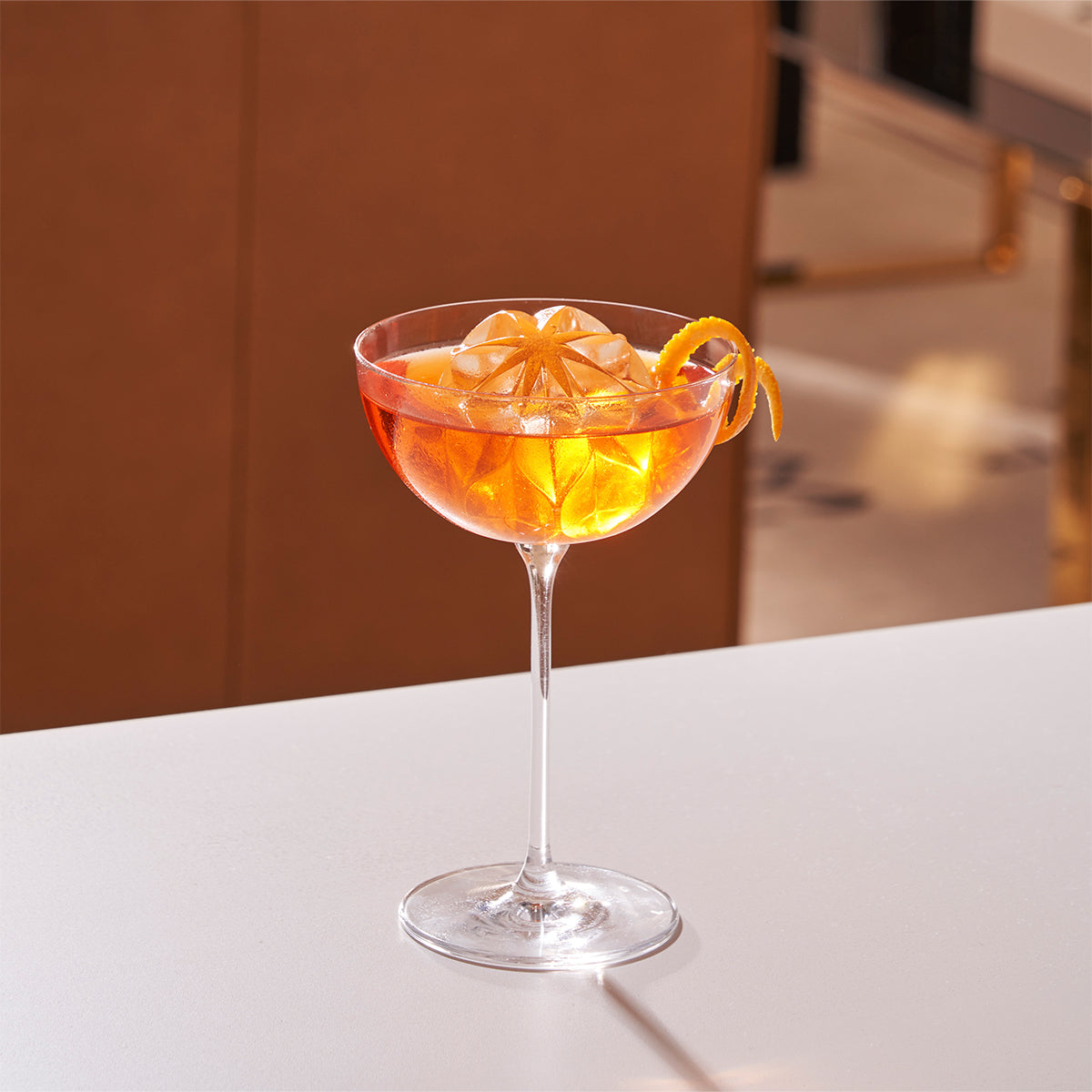 W&P Cocktail Ice Cube Ripple Charcoal