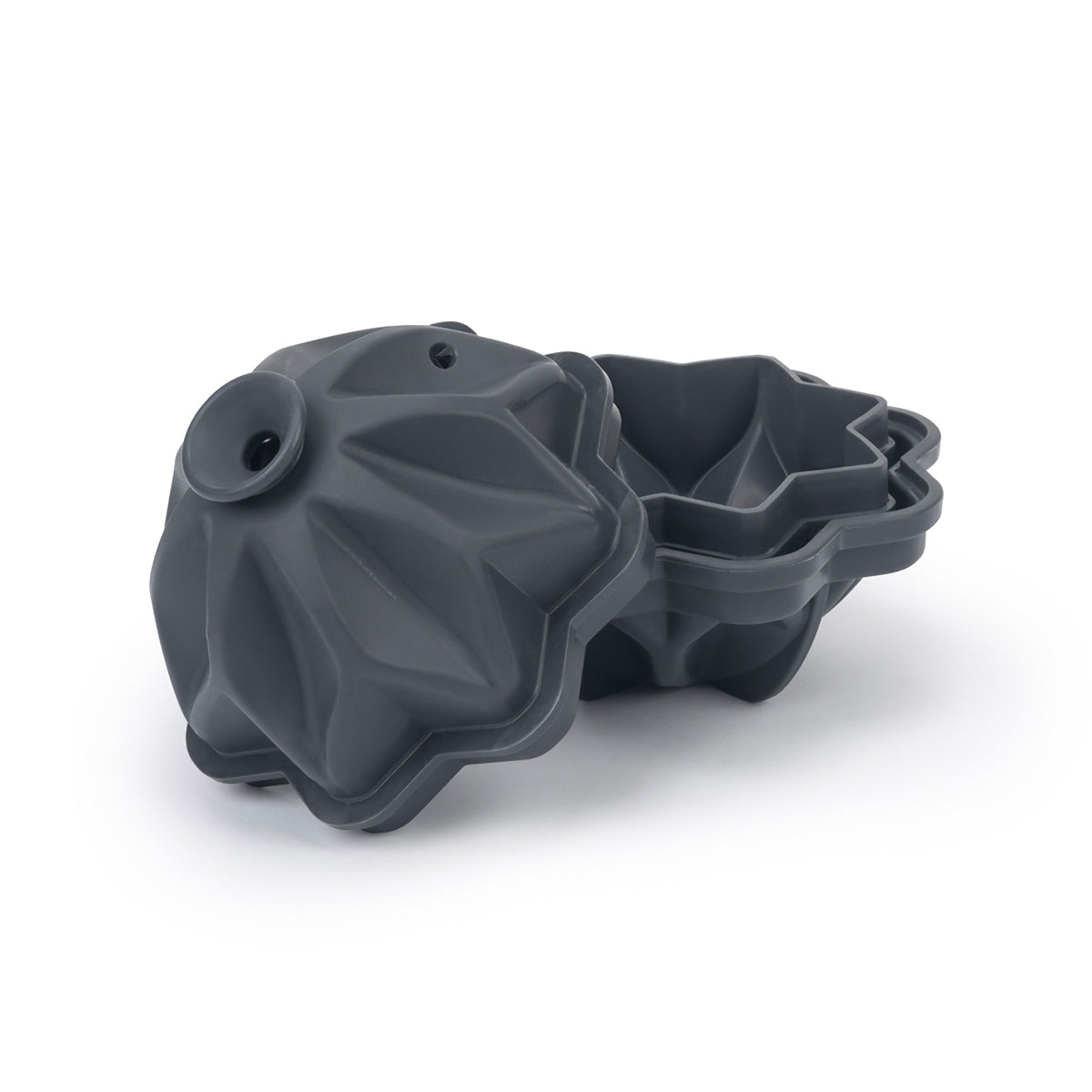 W&P Cocktail Ice Cube Ripple Charcoal