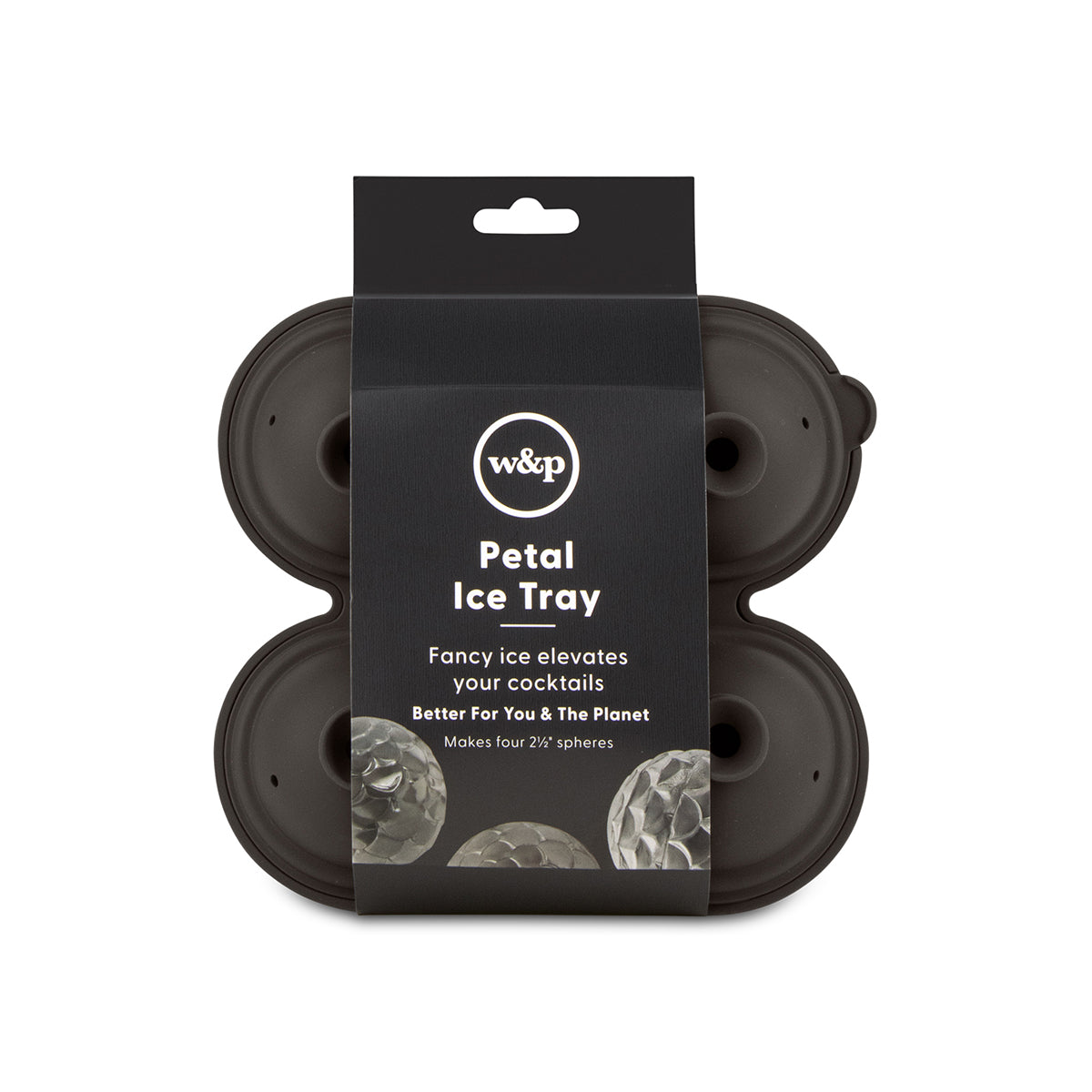 W&P Cocktail Ice Tray Petal Charcoal