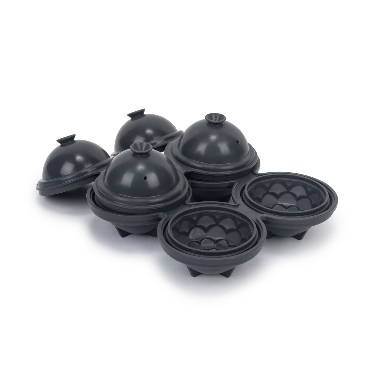 W&P Cocktail Ice Tray Petal Charcoal