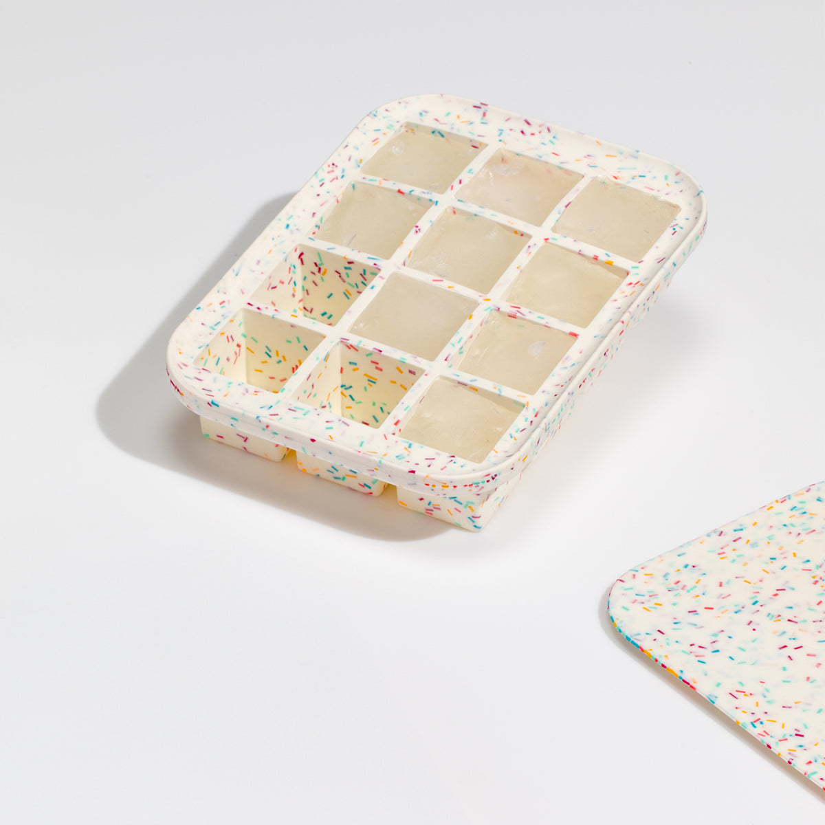 W&P Ice Cube Tray Everyday Speckled White