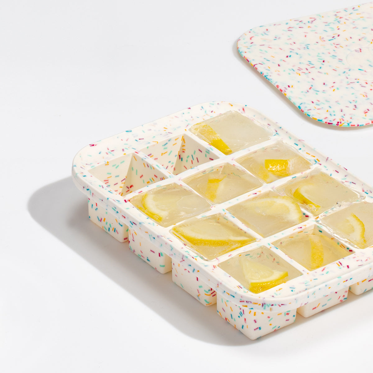 W&P Ice Cube Tray Everyday Speckled White
