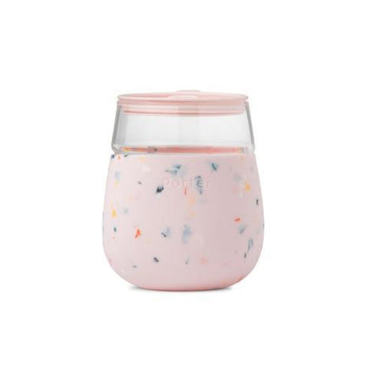 W&P Glass Tumbler Terrazzo 444ml Blush