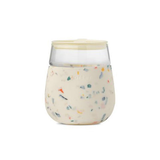 W&P Glass Tumbler Terrazzo 444ml Cream