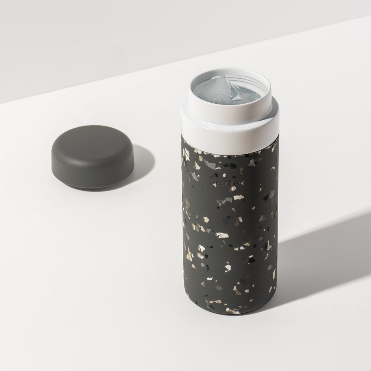 W&P Insulated Bottle Terrazzo 475ml Charcoal