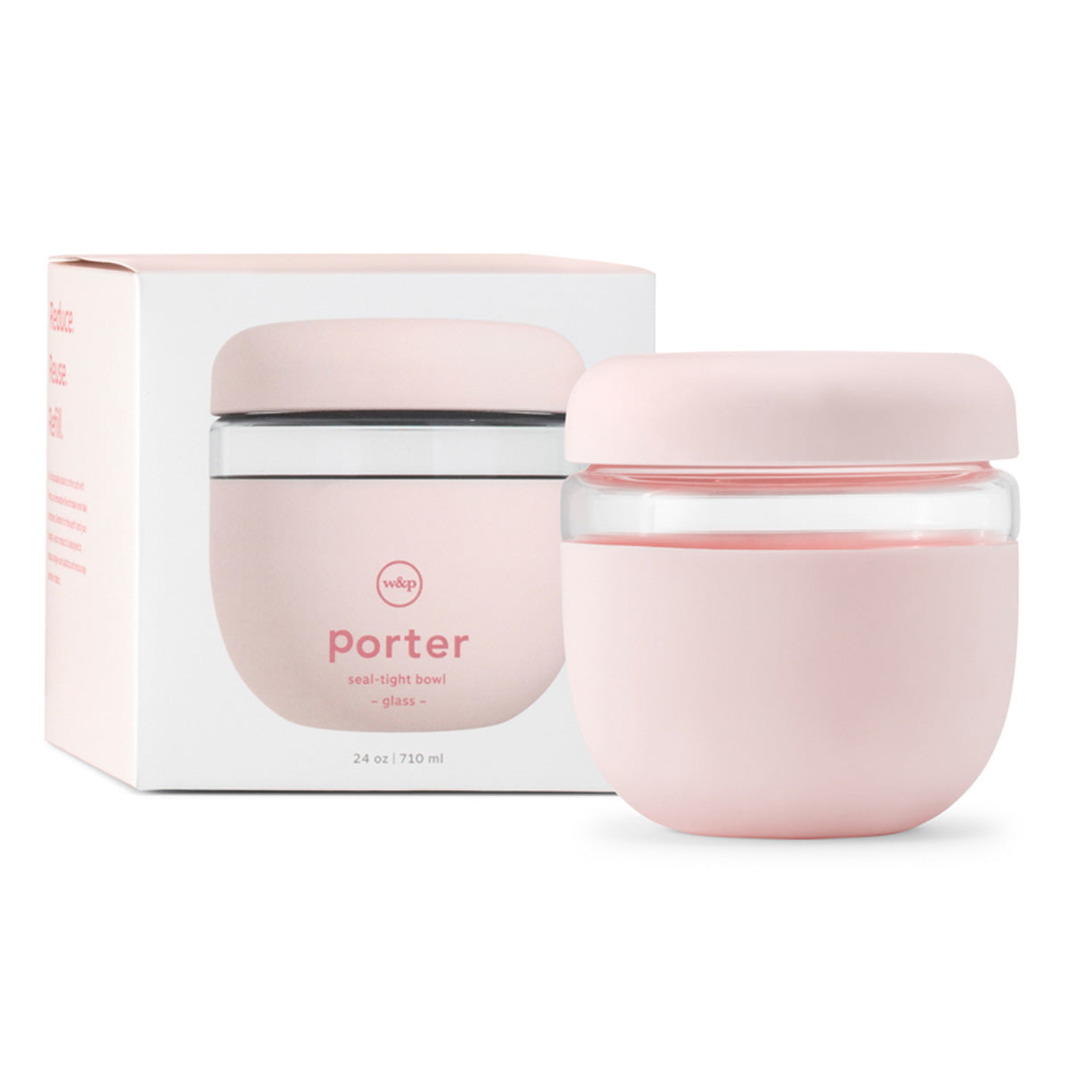 W&P Seal Tight Glass Bowl 710ml Blush