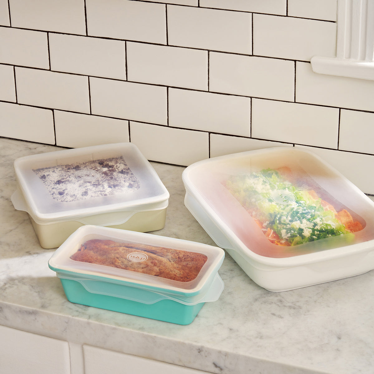 W&P Reusable Stretch Lids Baking (set of 3) Food Cover Food Cover