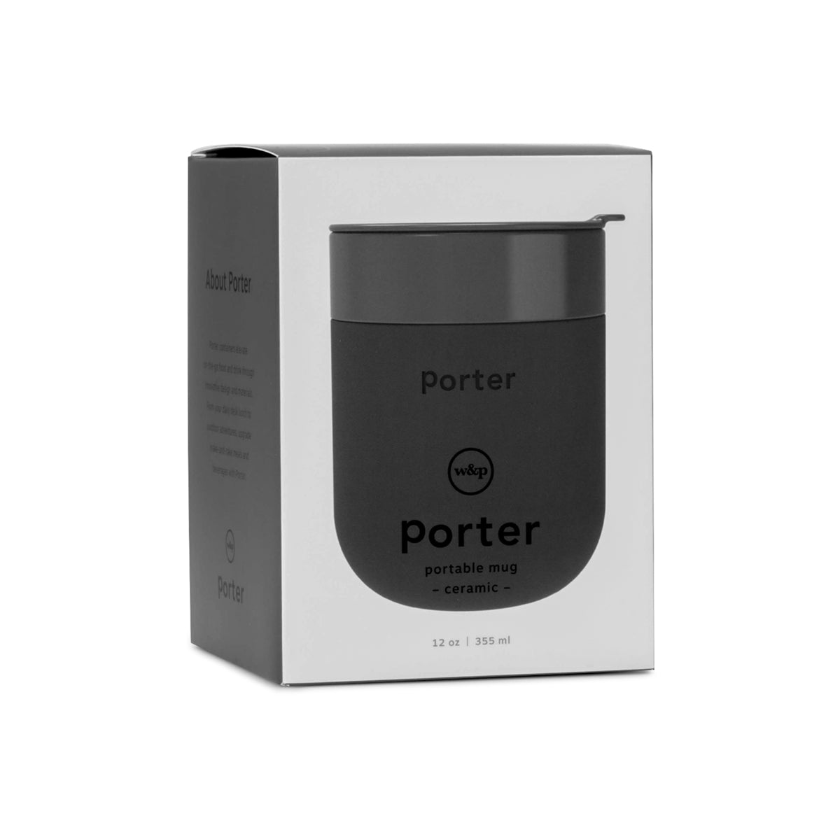 W&P Ceramic Mug 355ml Charcoal
