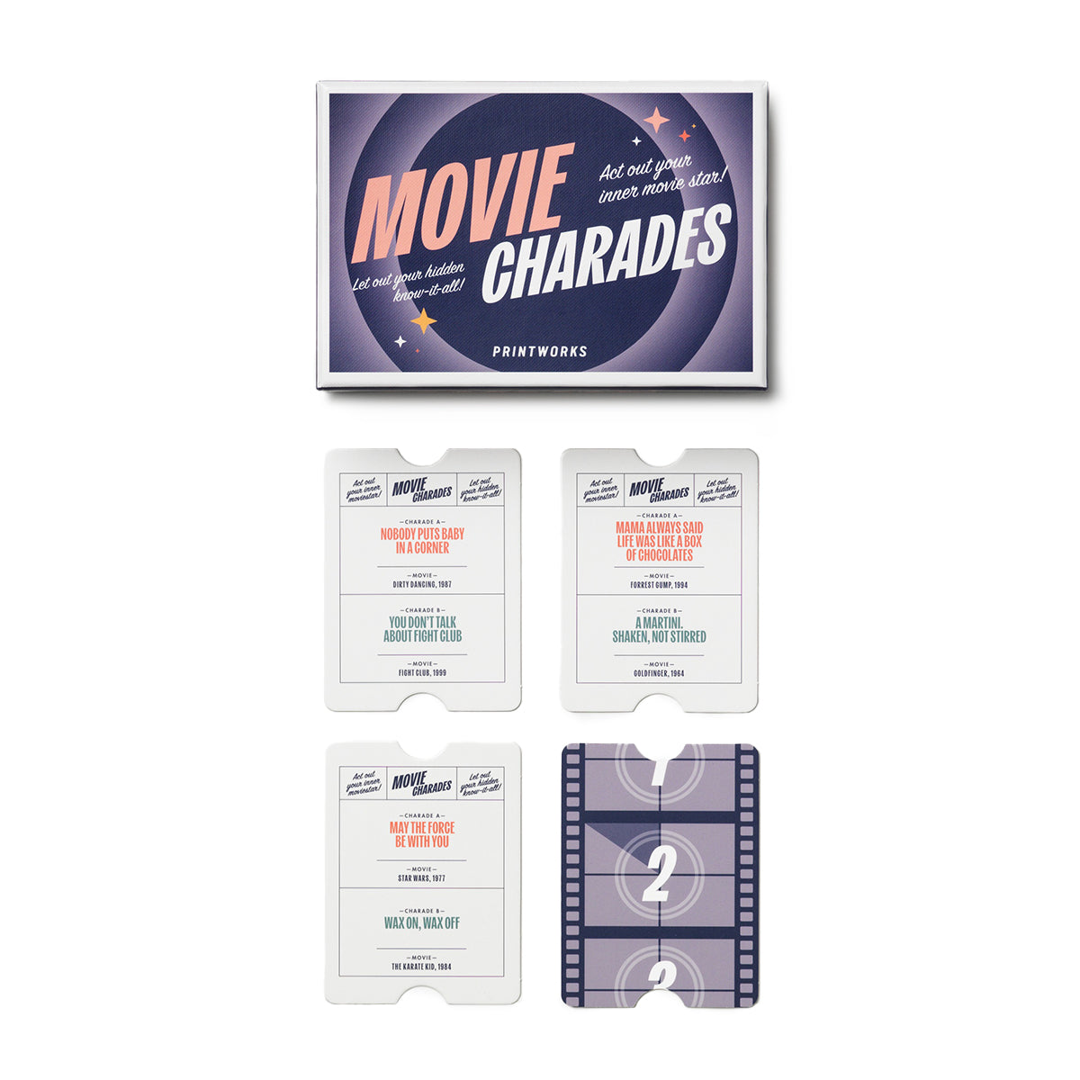 Printworks Card Game Charades Movie