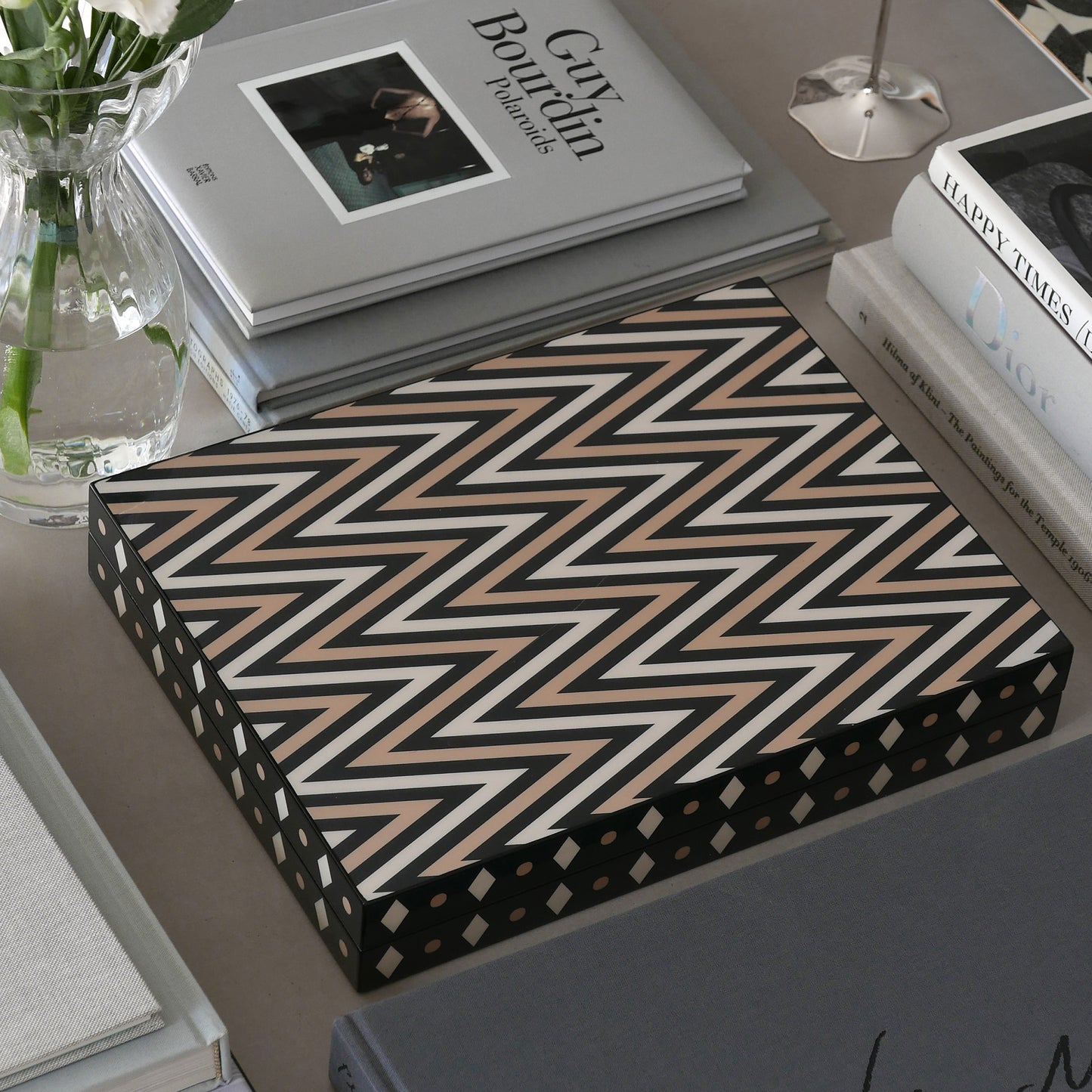 Printworks Classic Games Backgammon Lacquered Black