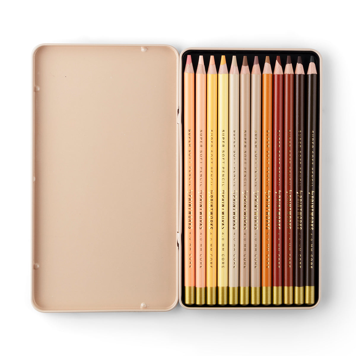 Printworks Colour Pencils (set of 12) - Skin Tone