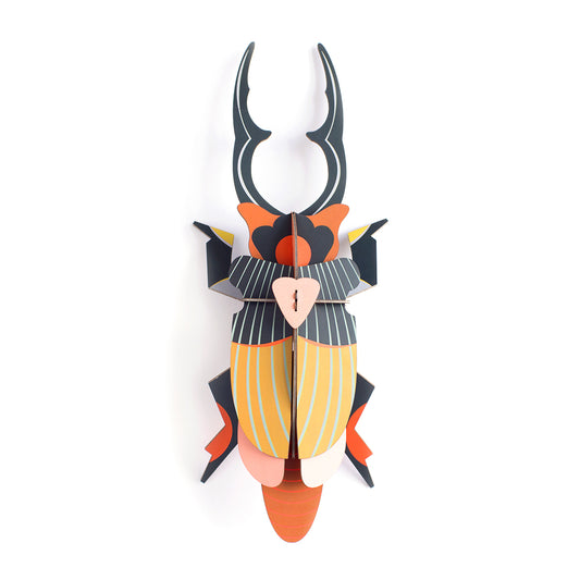 Studio Roof Wall Art Beetles (A4) Stag Beetle