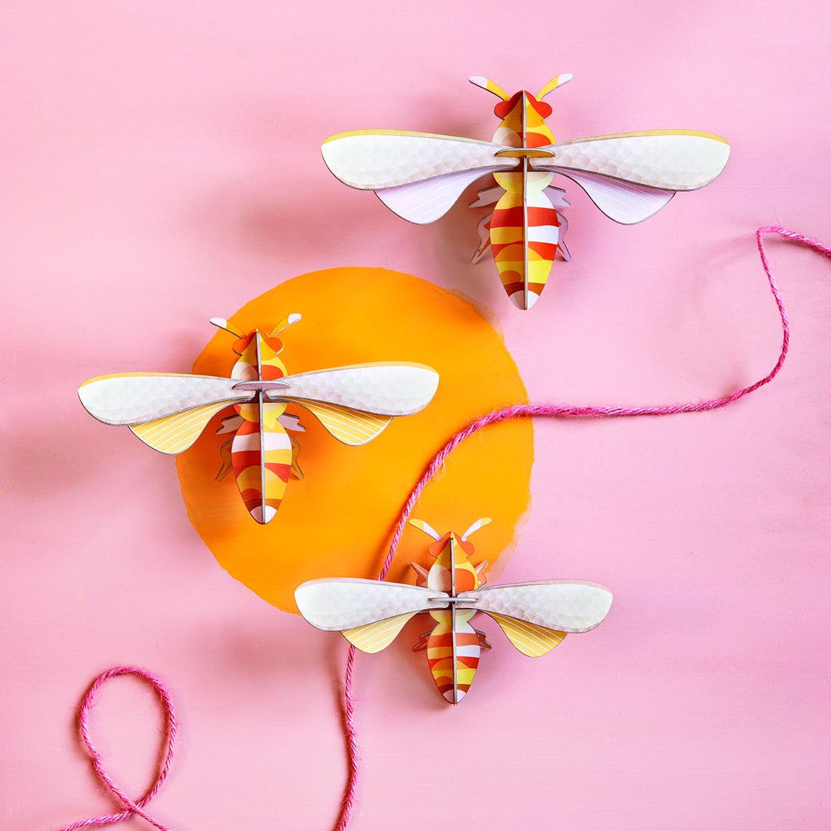 Studio Roof Wall Art Butterflies (A4) Set of 3 Honey Bee