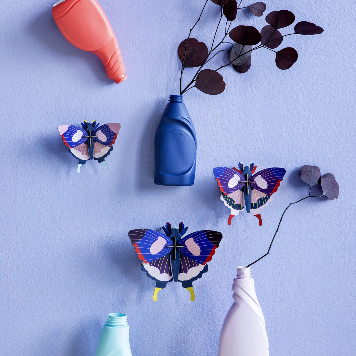 Studio Roof Wall Art Butterflies (A4) Set of 3 Swallowtail Butterfly