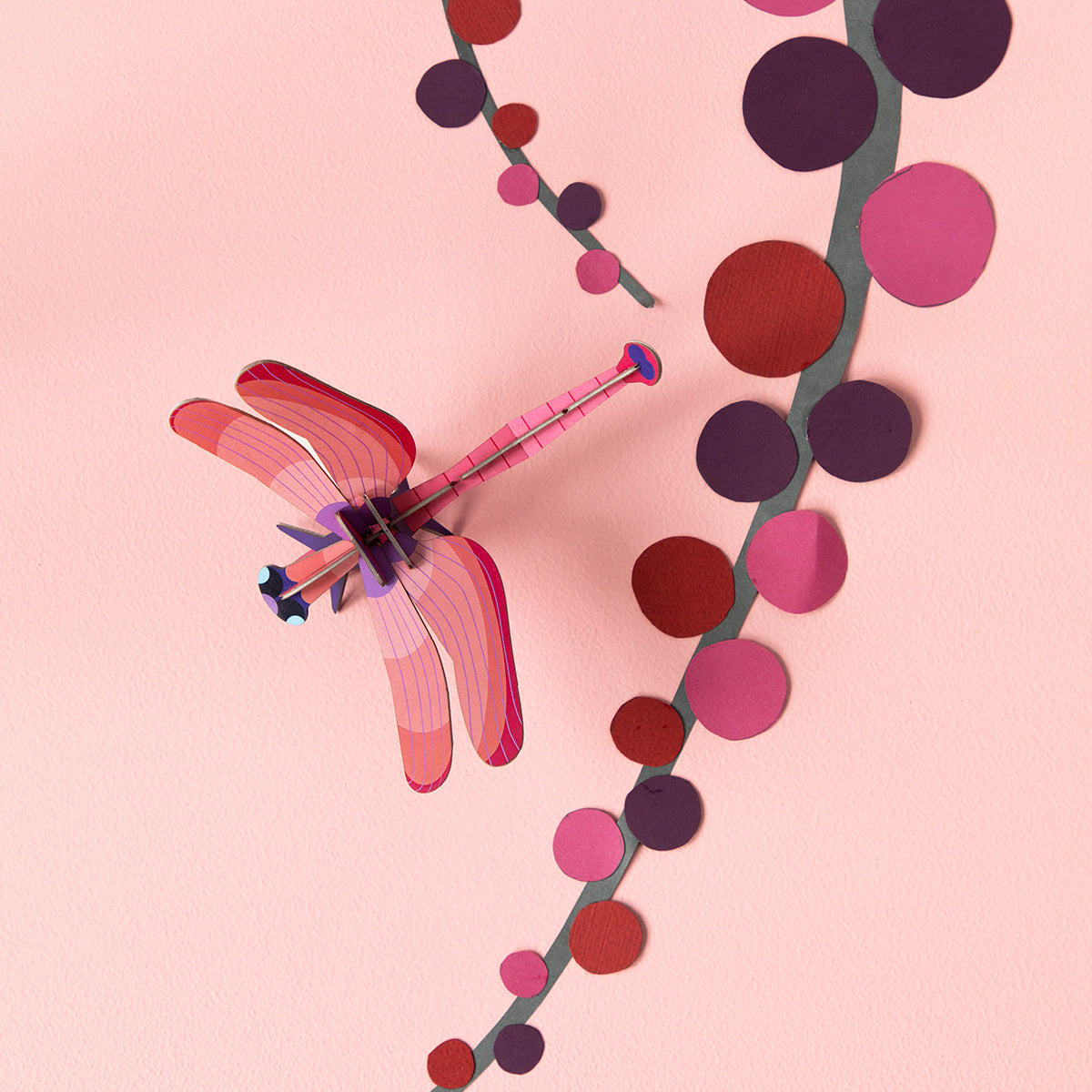 Studio Roof Wall Art Butterflies (B7) Ruby Dragonfly