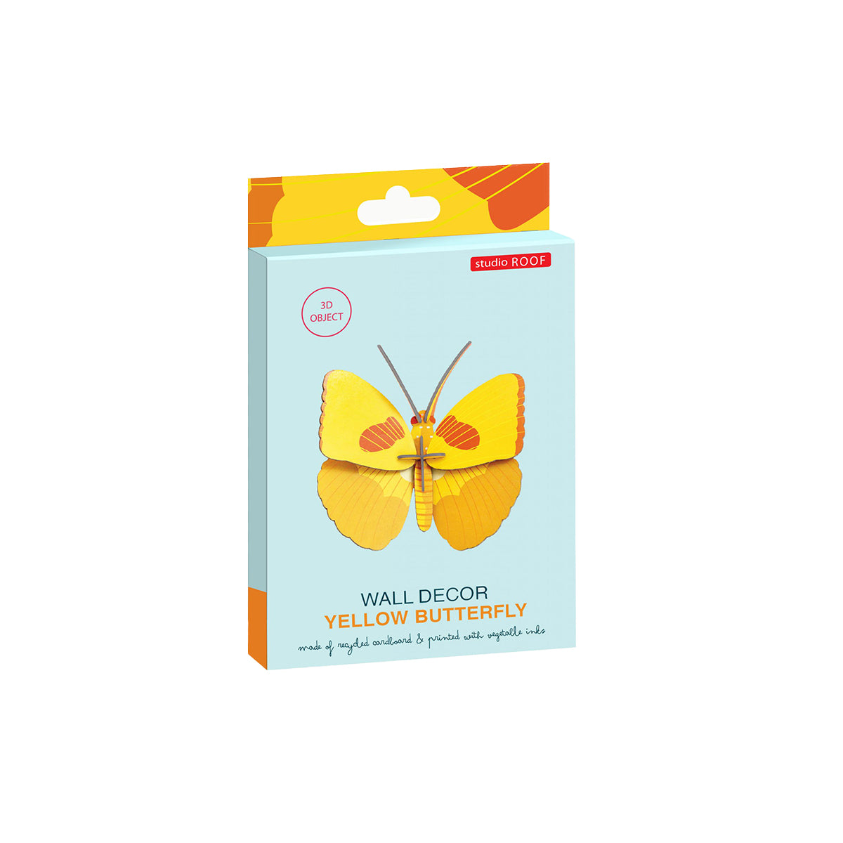 Studio Roof Wall Art Butterflies (B7) Yellow Butterfly