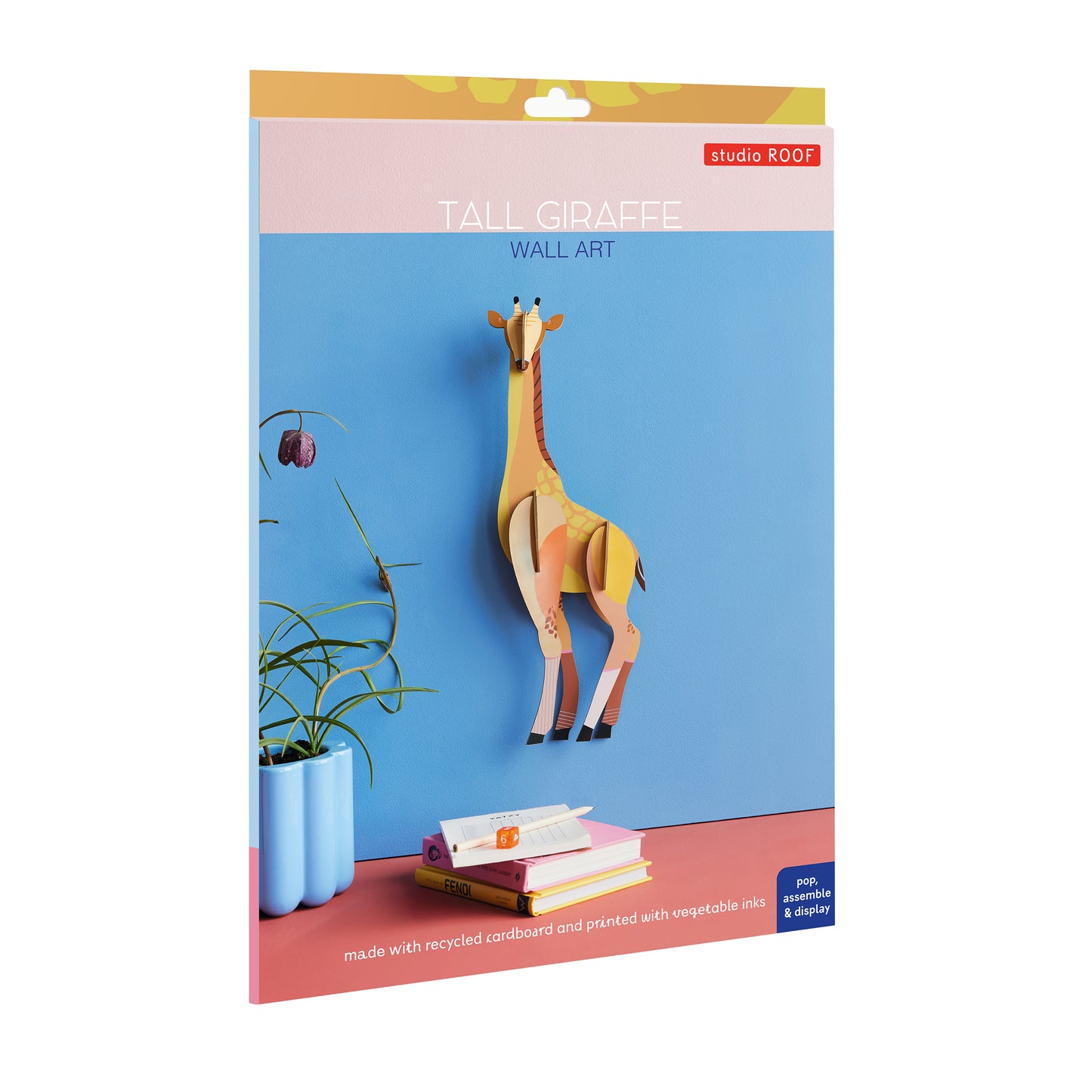 Studio Roof Wall Art Jungle Animals (A4) Tall Giraffe