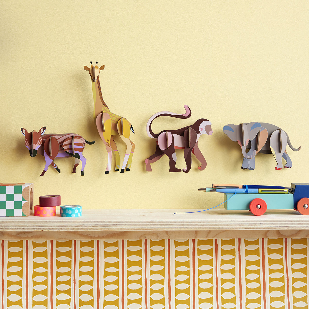 Studio Roof Wall Art Jungle Animals (B7) Monkey