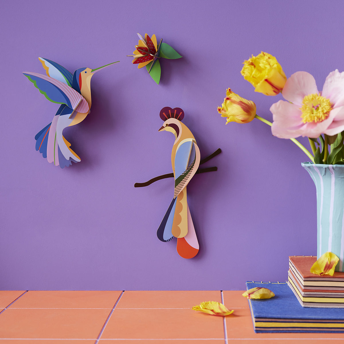 Studio Roof Wall Art Paradise Birds (B5) Hummingbird