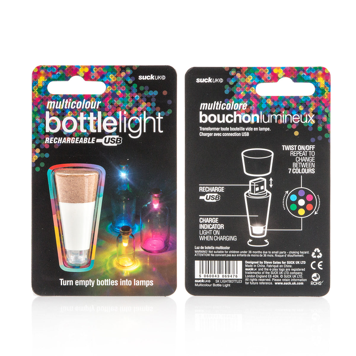 Suck UK Bottle Light Multicolour