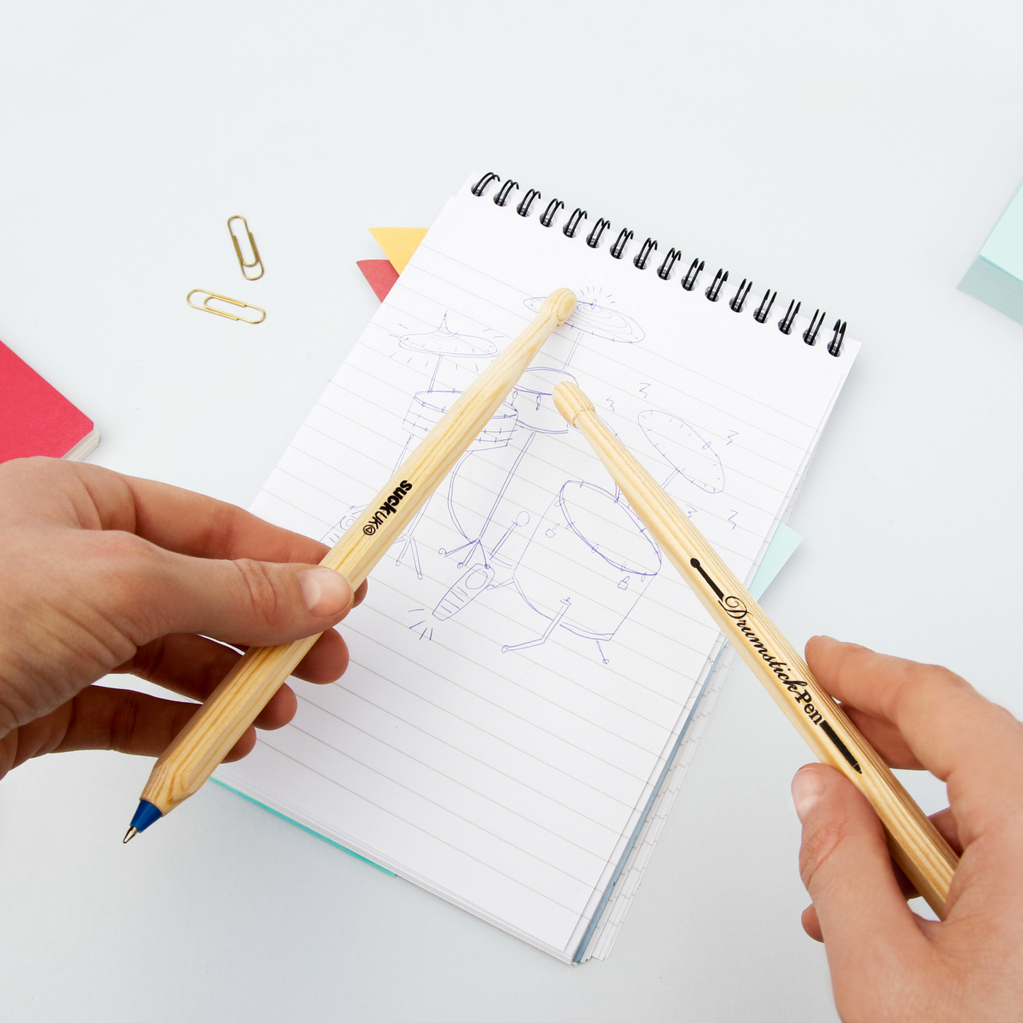 Suck UK Drumstick Pen Blue