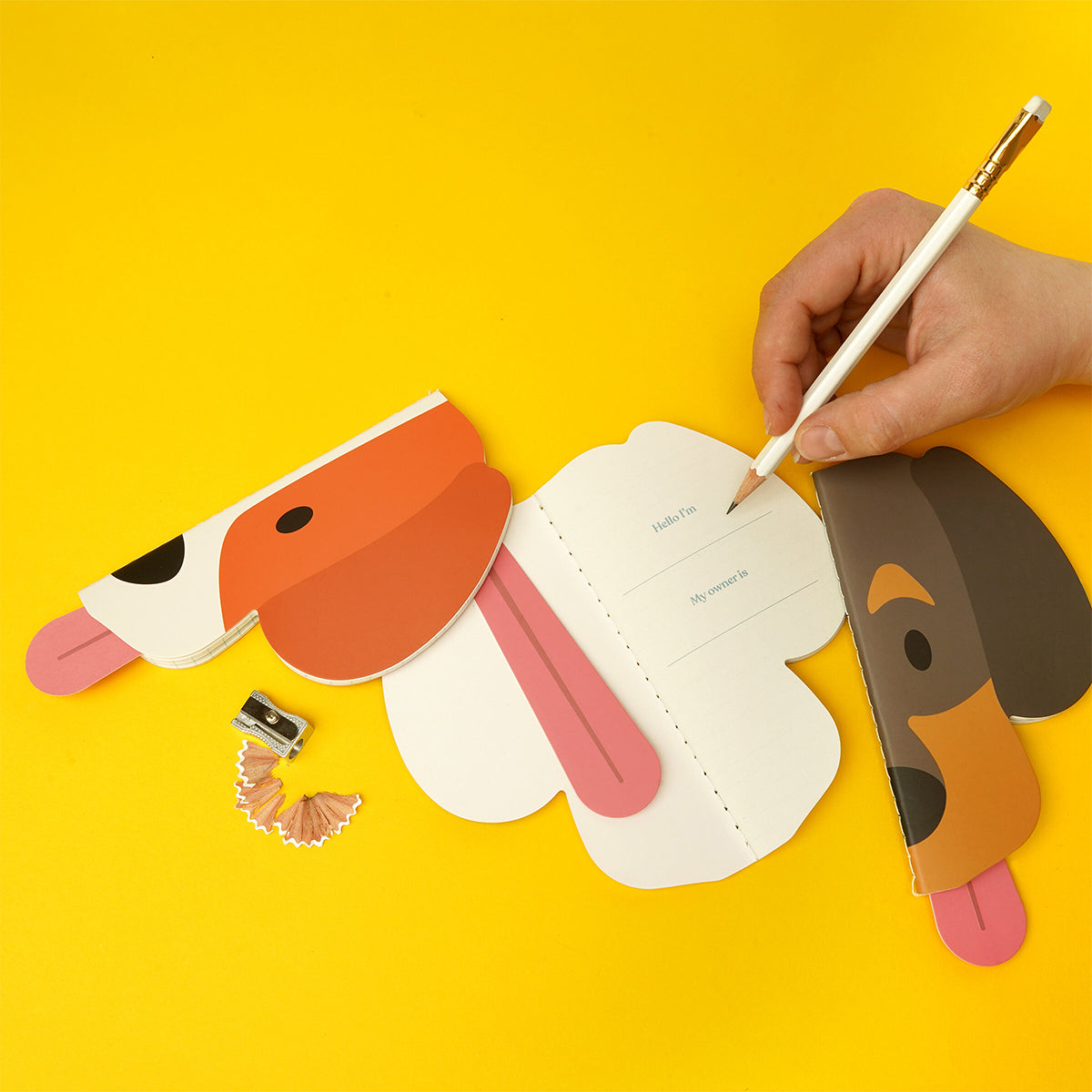 Suck UK Notebooks Dog Shaped (Set of 3)