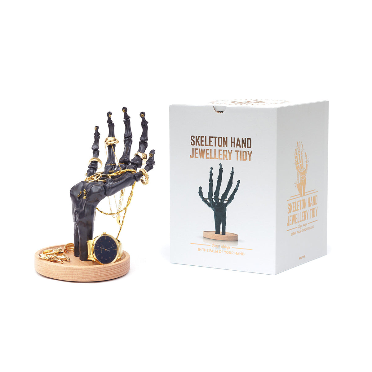 Suck UK Skeleton Hand Jewellery Tidy Black