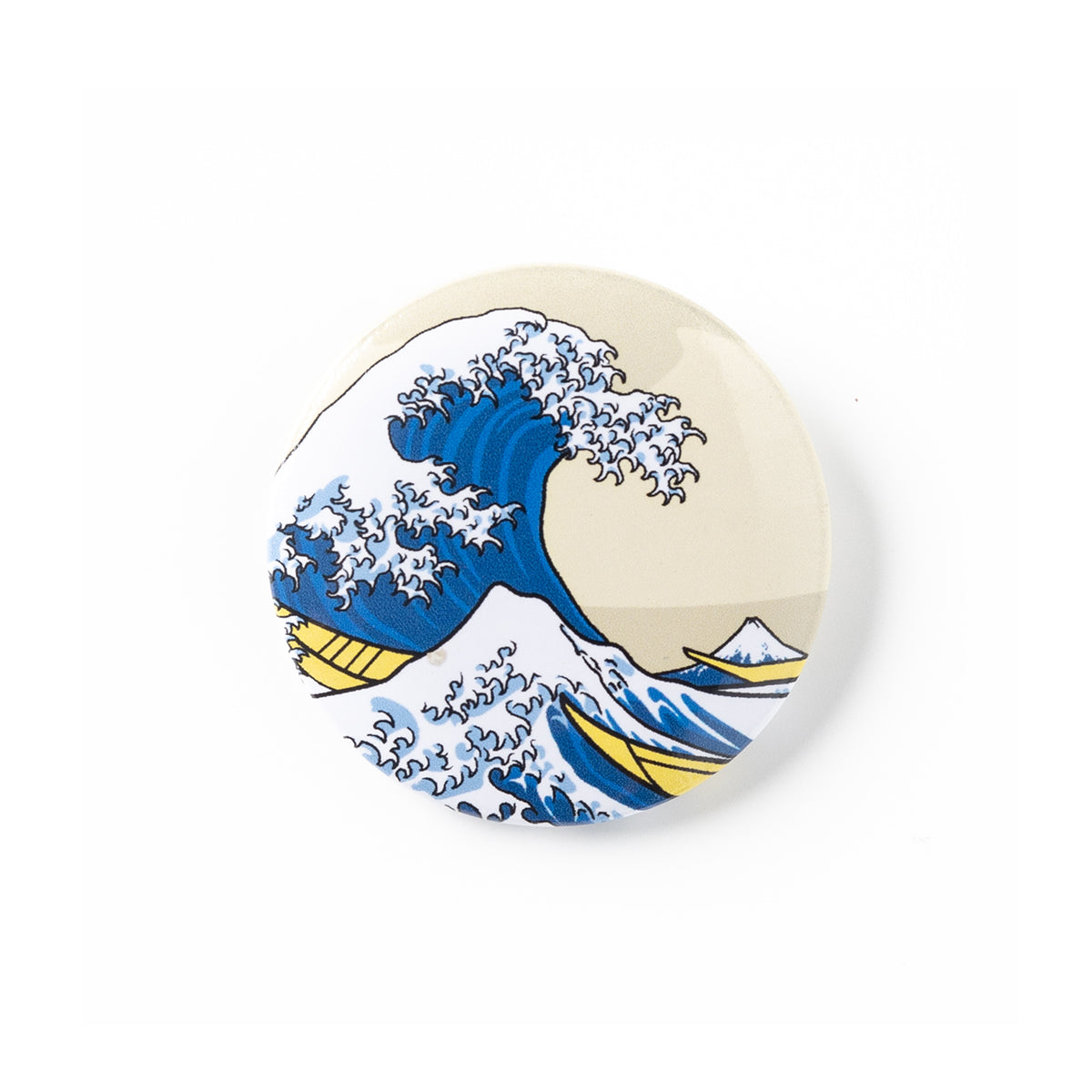Today Is Art Day Button Badge Hokusai The Great Wave