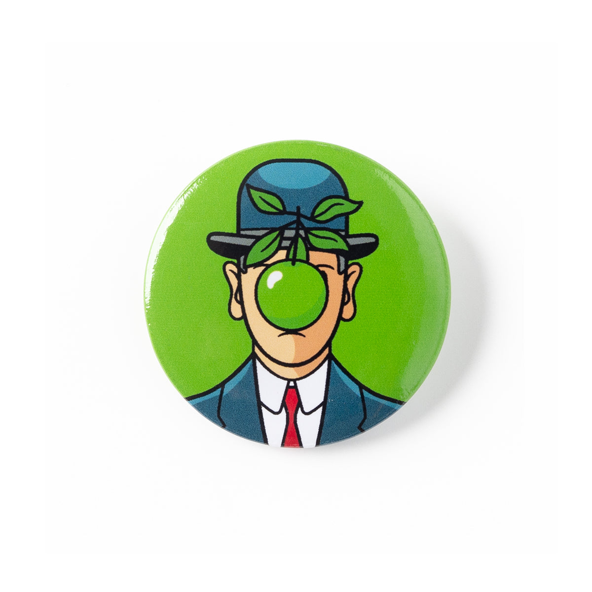 Today Is Art Day Button Badge Rene Magritte The Son of Man