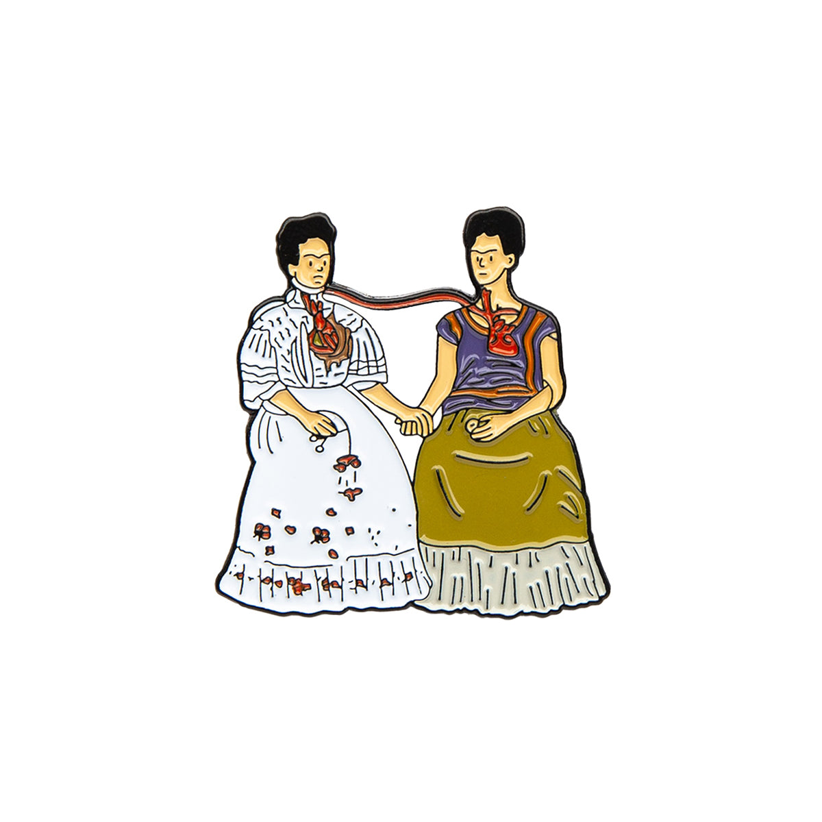 Today Is Art Day Enamel Pin Frida Khalo Two Fridas