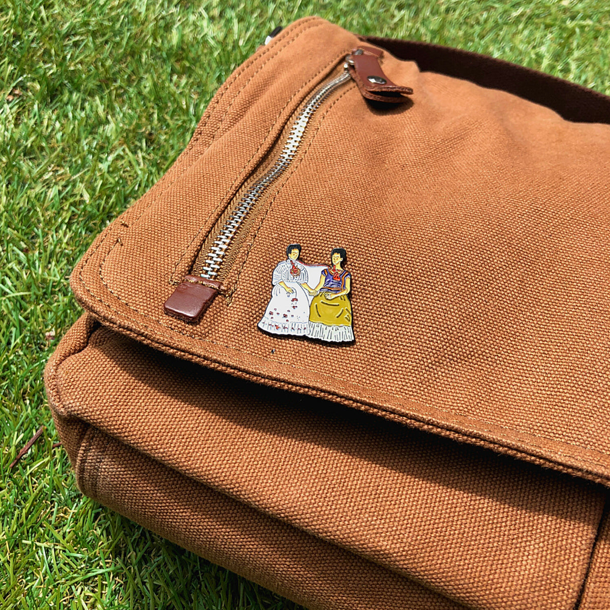 Today Is Art Day Enamel Pin Frida Khalo Two Fridas