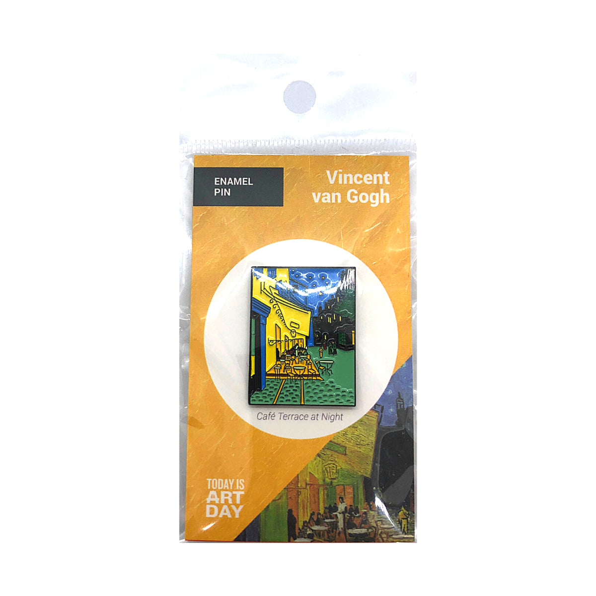 Today Is Art Day Enamel Pin Vincent Van Gogh Cafe Terrrace