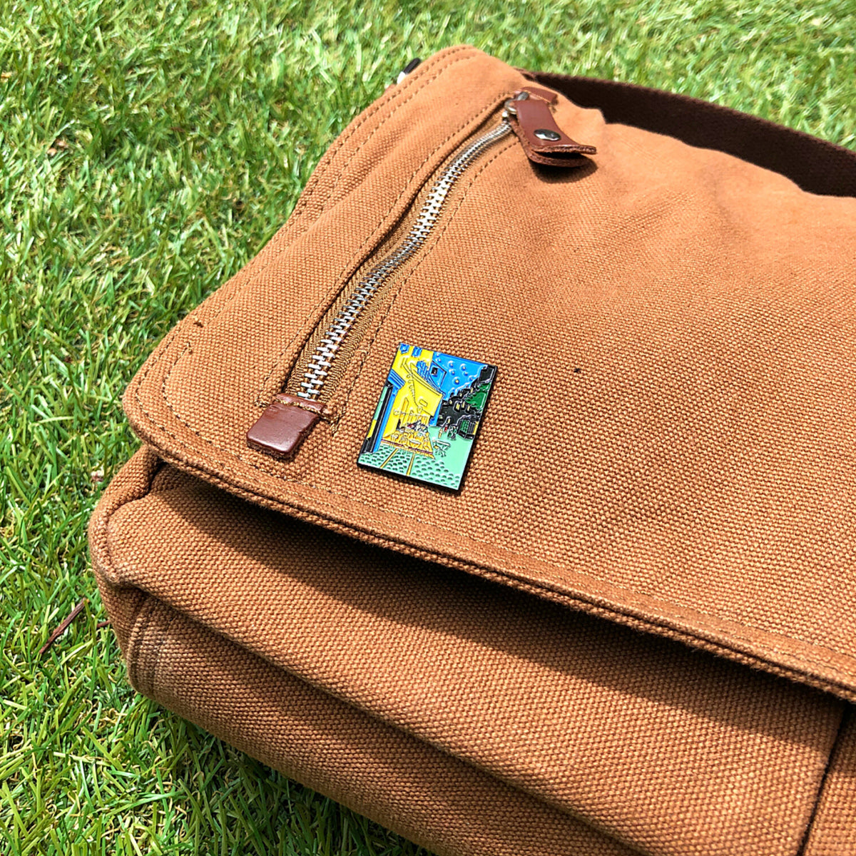 Today Is Art Day Enamel Pin Vincent Van Gogh Cafe Terrrace