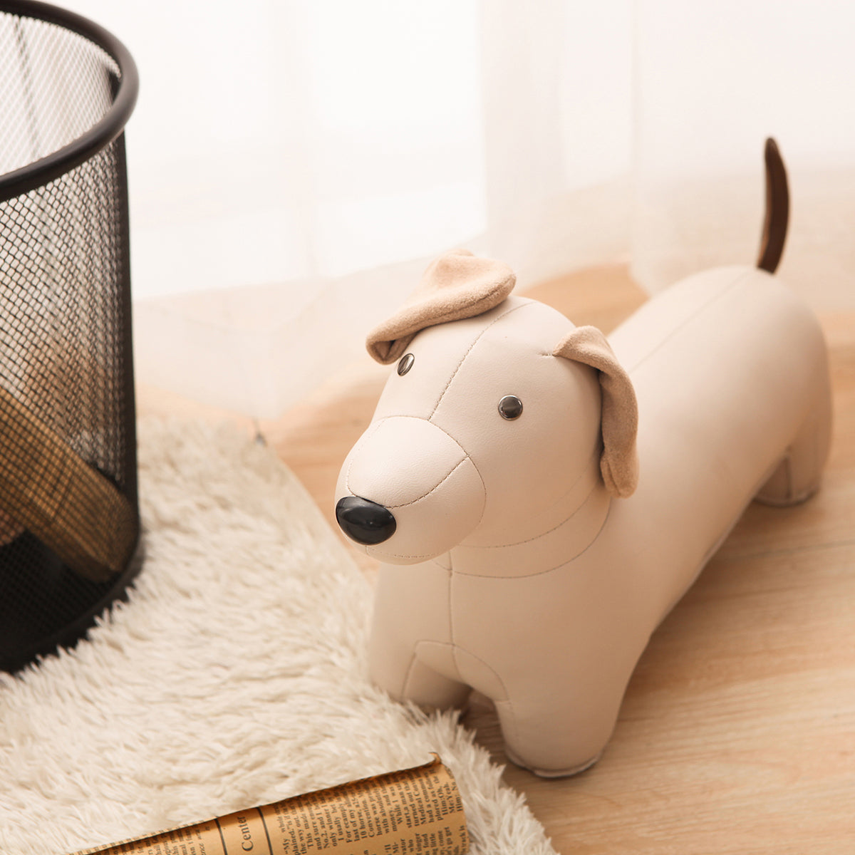 Zuny Bookend Classic Dachshund Wheat