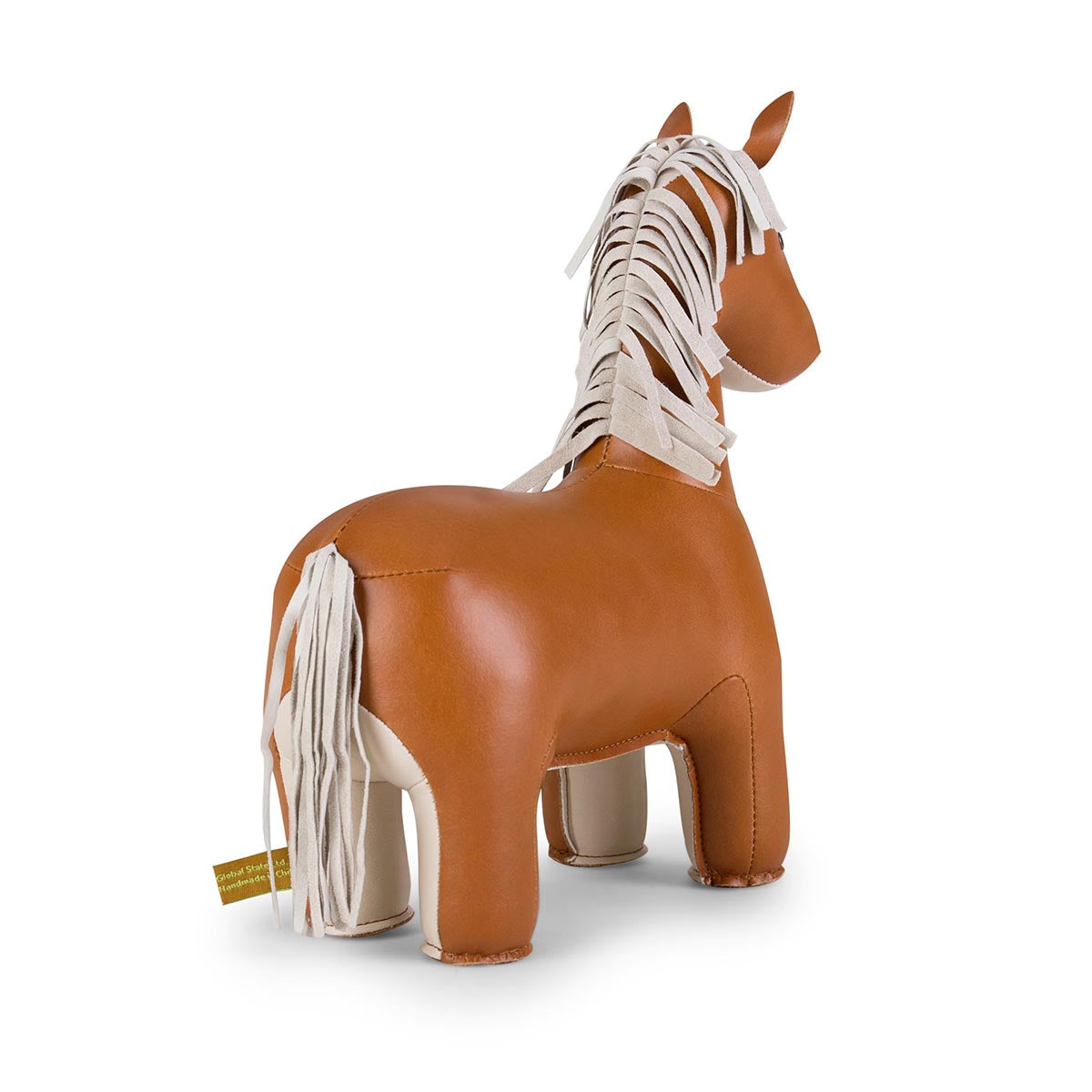 Zuny Bookend Classic Horse Tan