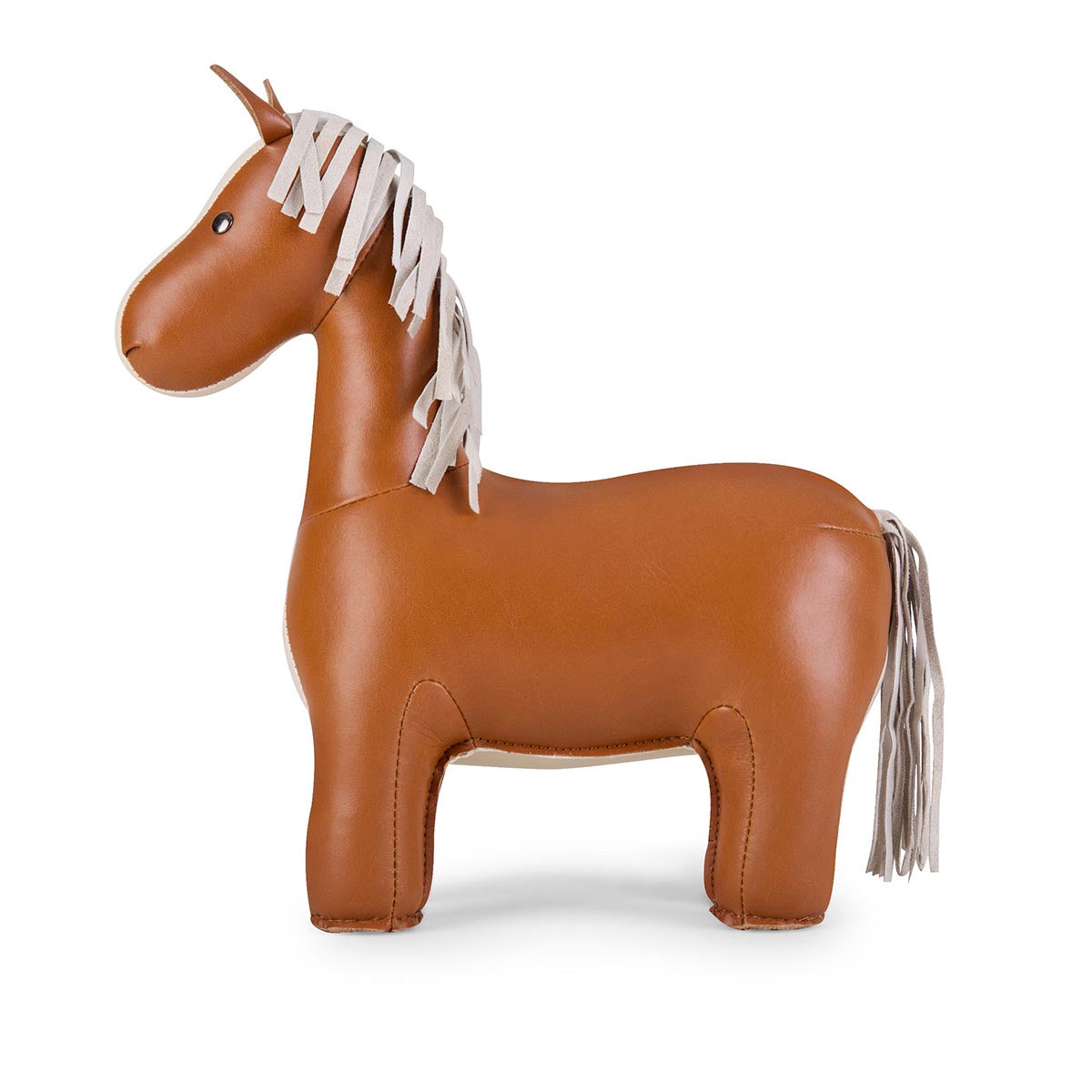 Zuny Bookend Classic Horse Tan