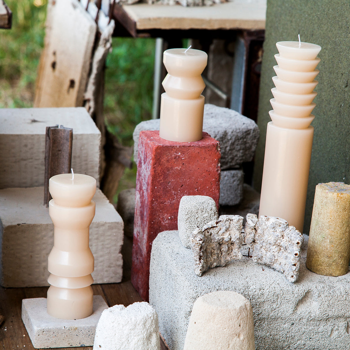 Areaware Totem Candle Sand Large