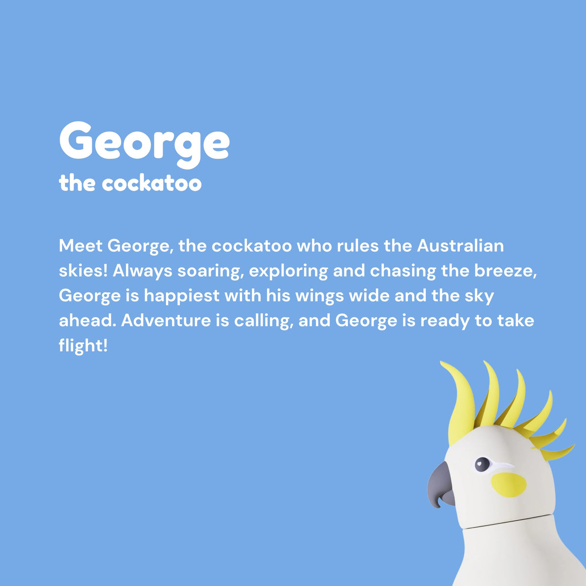 Asobu Bestie Bottle 460ml Cockatoo