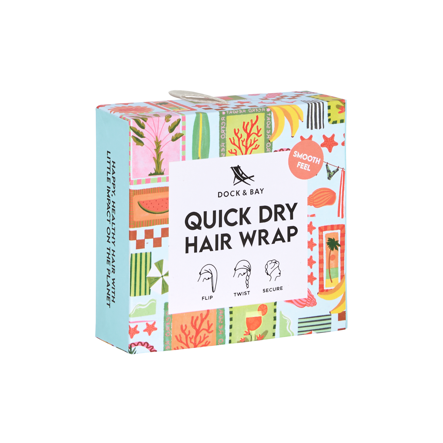 Dock & Bay Hair Wrap Collection Wish You Were Here 100% Recycled 100% Recycled