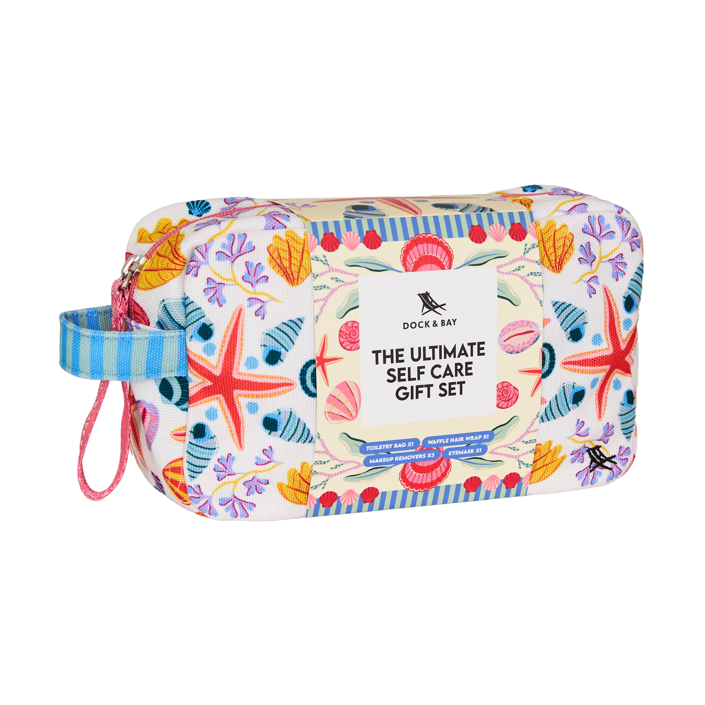 Dock & Bay Toiletry Bag Seashell Soiree 100% Recycled 100% Recycled