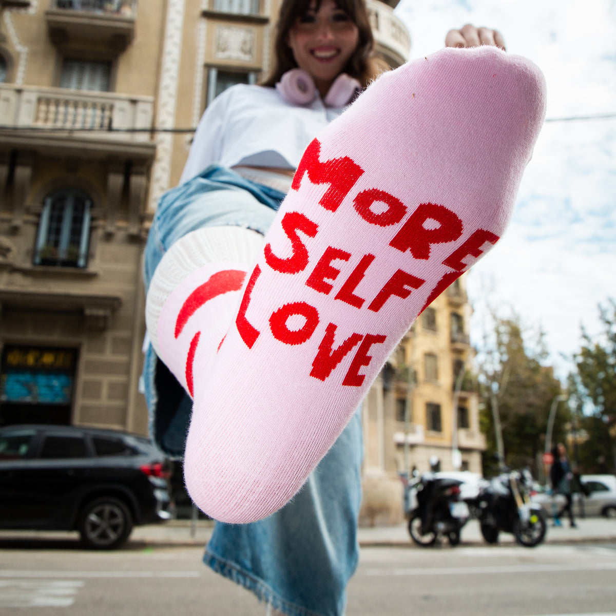 Eat My Socks Crew Socks Love