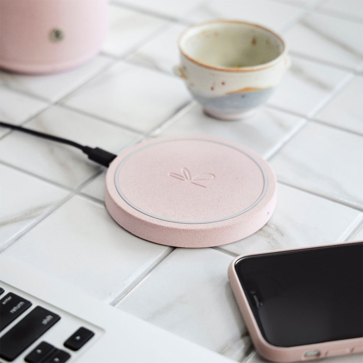 Kreafunk wiCharge Stone Dusty Rose Wireless Charger Wireless Charger