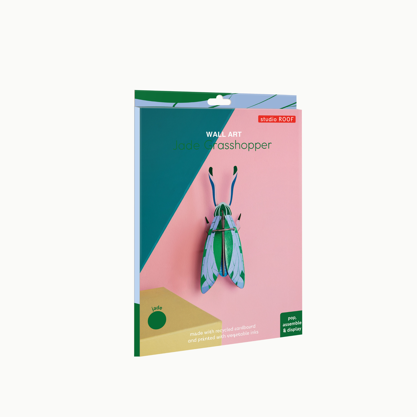 Studio Roof Wall Art Beetles (B6) Jade Grasshopper