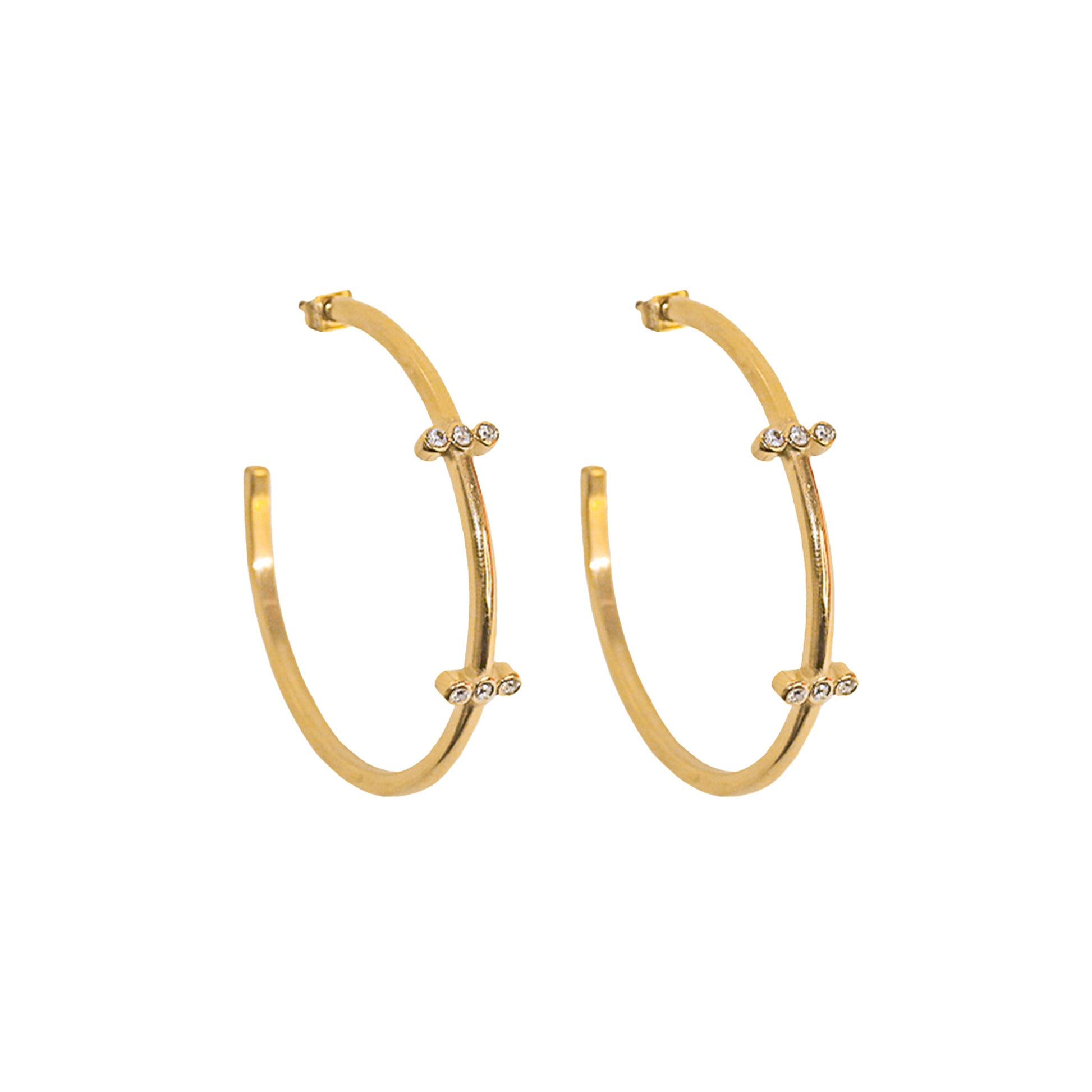 AEC Paris Earrings Aura White Zirconium Oxide